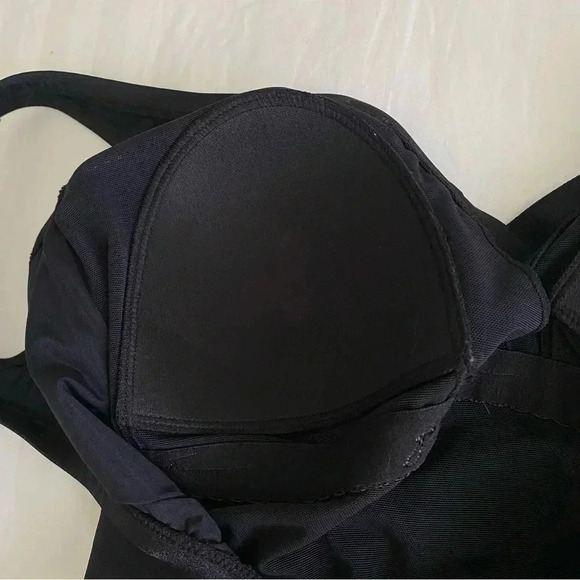 Gottex Golden Touch Surplice Tank Swimsuit Black Size 10 - Picture 5 of 14